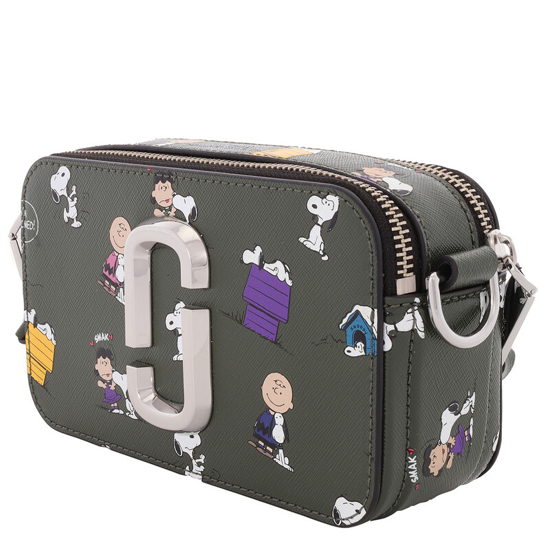 MARC JACOB スヌーピー PEANUTSコラボ  カメラバッグ JP Marc Jacobs Peanuts Snoopy Collaboration DARK GREEN Crossbody