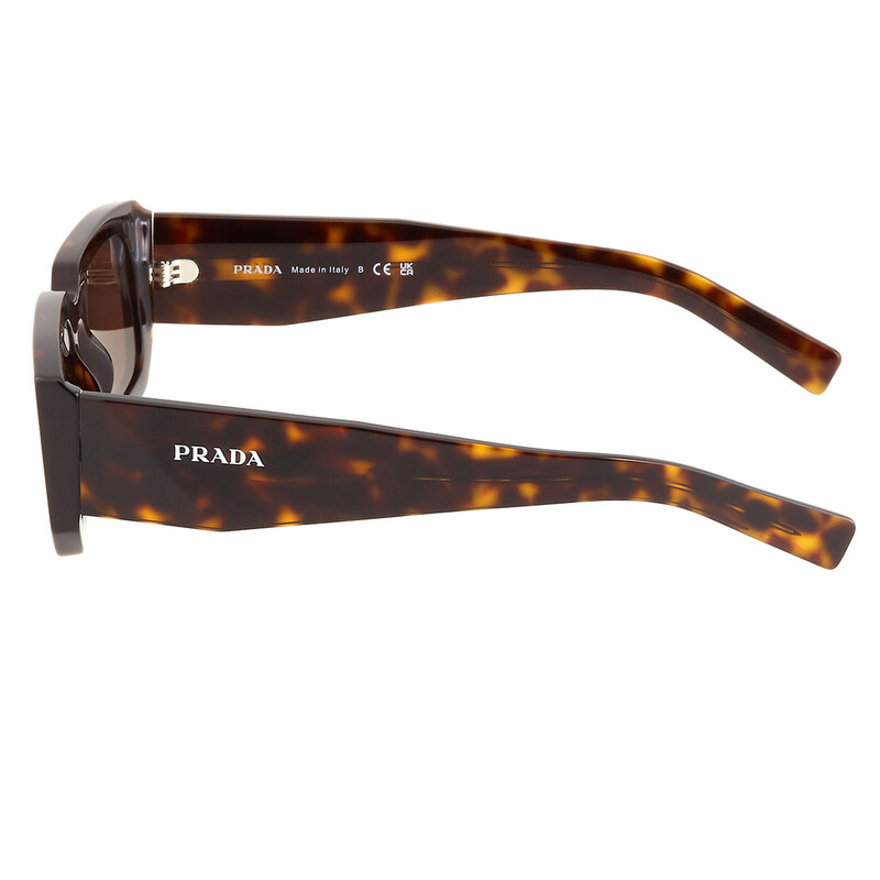 Prada Open Box - Prada Dark Brown Rectangular Men's Sunglasses PR