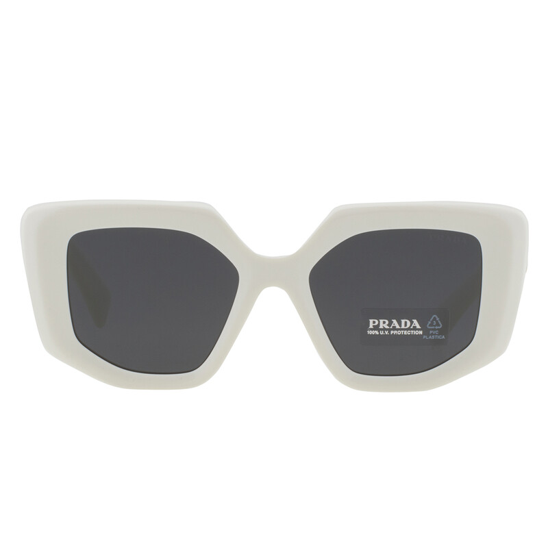 Prada Open Box - Prada Dark Grey Irregular Ladies Sunglasses PR Prada Open Box - Prada Dark Grey Irregular Ladies Sunglasses PR
