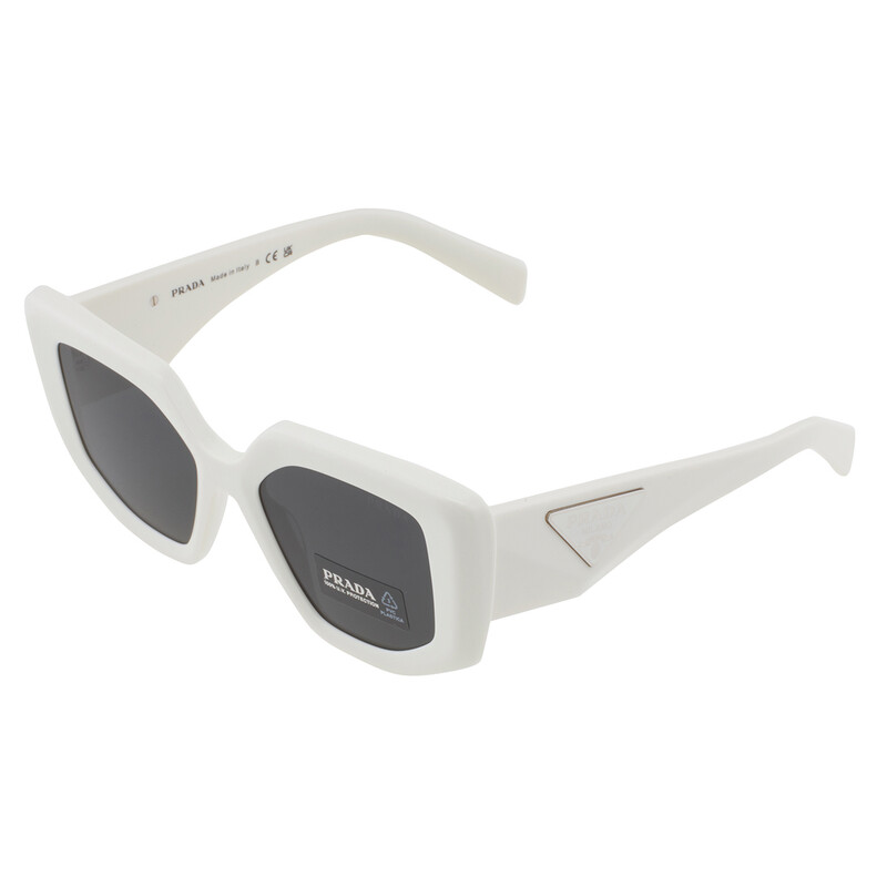 Prada Open Box - Prada Dark Grey Irregular Ladies Sunglasses PR