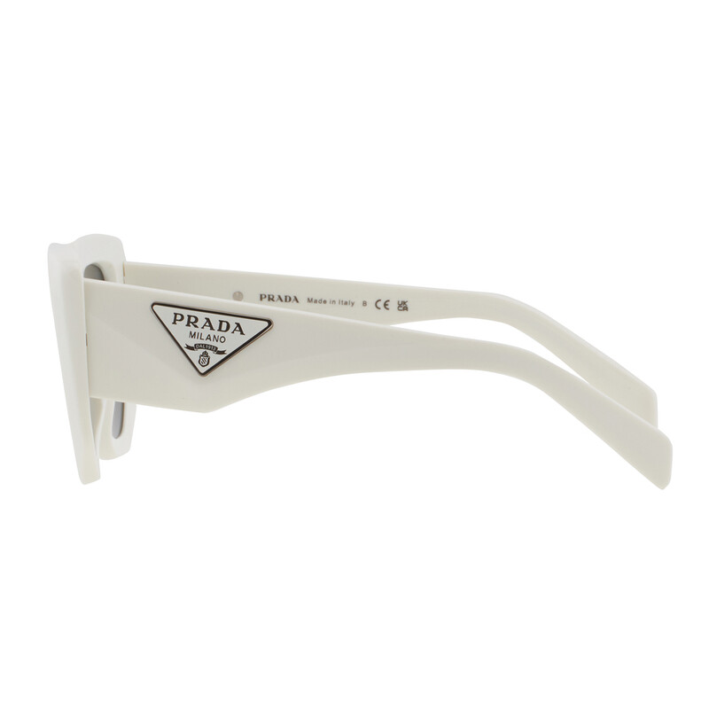 Prada Open Box - Prada Dark Grey Irregular Ladies Sunglasses PR