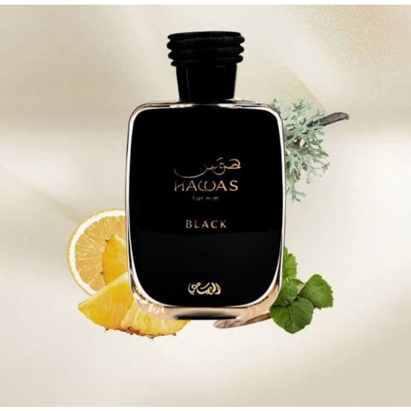 Rasasi Open Box - Rasasi Men's Hawas Black EDP Spray 3.3 oz (100ml