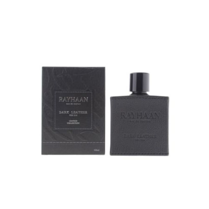 Rayhaan Open Box - Rayhaan Men's Dark Leather EDP Spray 3.38 oz
