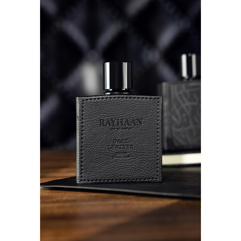 Rayhaan Open Box - Rayhaan Men's Dark Leather EDP Spray 3.38 oz