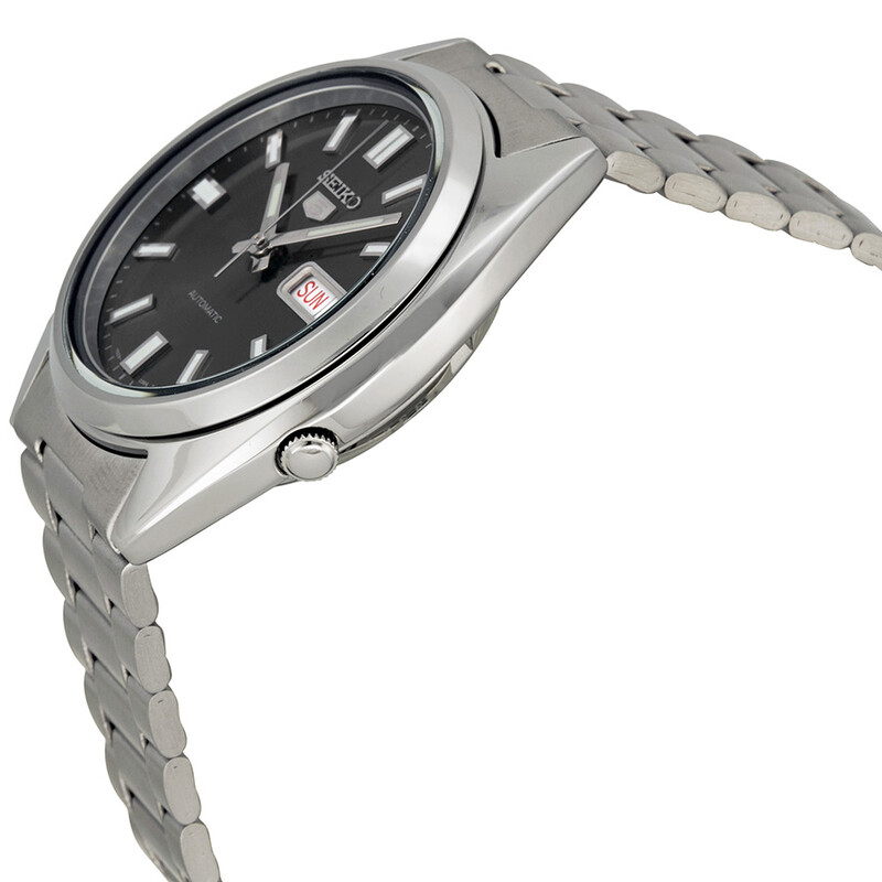 Seiko Open Box - Seiko 5 Automatic Black Dial Stainless Steel Seiko Open Box - Seiko 5 Automatic Black Dial Stainless Steel