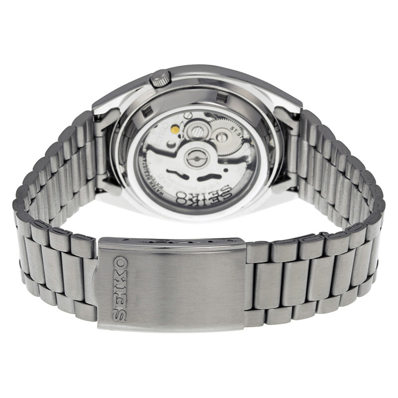Seiko Open Box - Seiko 5 Automatic Black Dial Stainless Steel