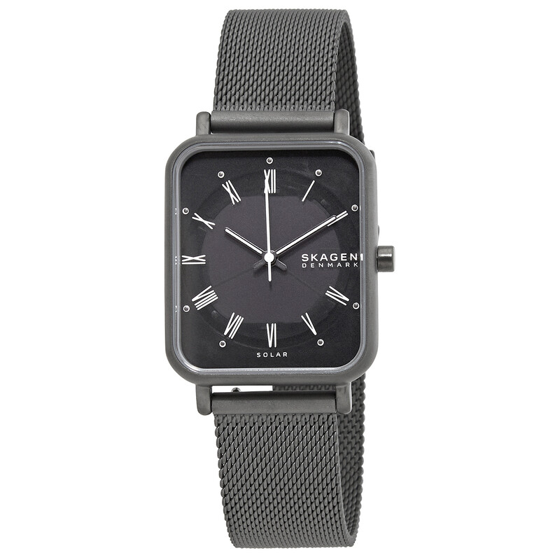 Prodyctr Ryle Skagen Open Box - Skagen Eco-Drive Ryle Charcoal Dial Ladies Watch ...