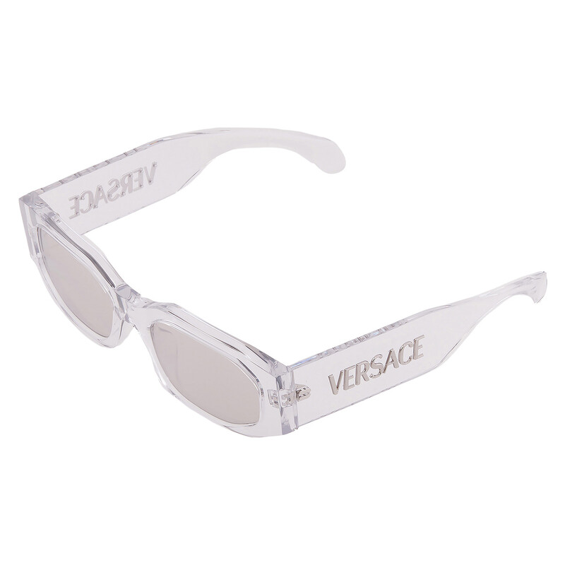 ?VERSACE VE4489U 148 8V Transparent Mirror Silver Men\'s 55 mm Sunglasses Unisex VERSACE VE4489U 148 8V Transparent Mirror Silver Men main image 4
