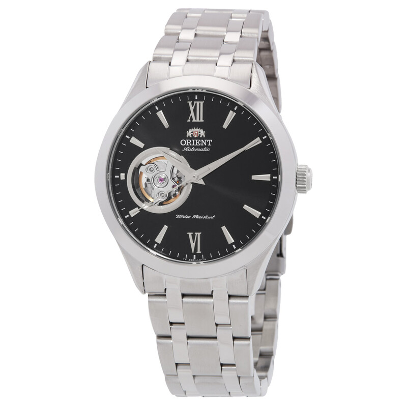 Orient Automatic Black Open Heart Dial Men's Watch TAG03001B
