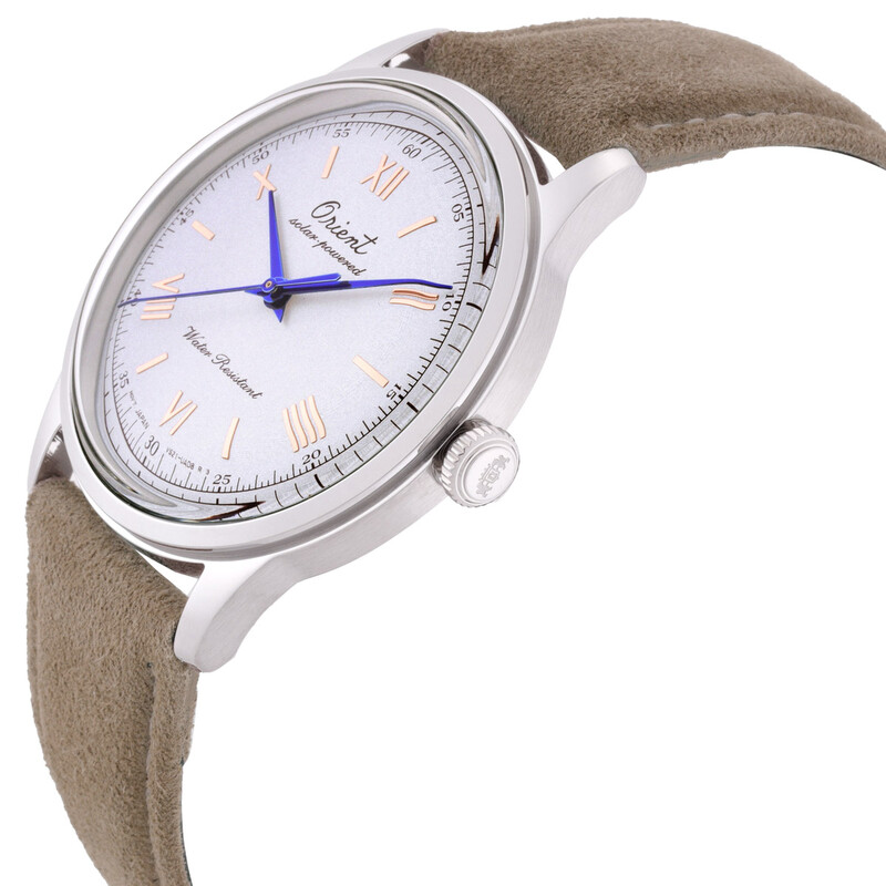 ORIENT SOLAR 腕時計 ホワイト文字盤 Orient Classic Solar-Powered White Dial Watch RA-WK0006S10B