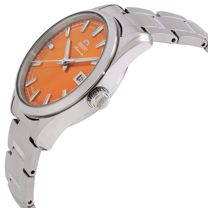 Orient Classic Stretto Date Automatic Orange Dial Watch RA