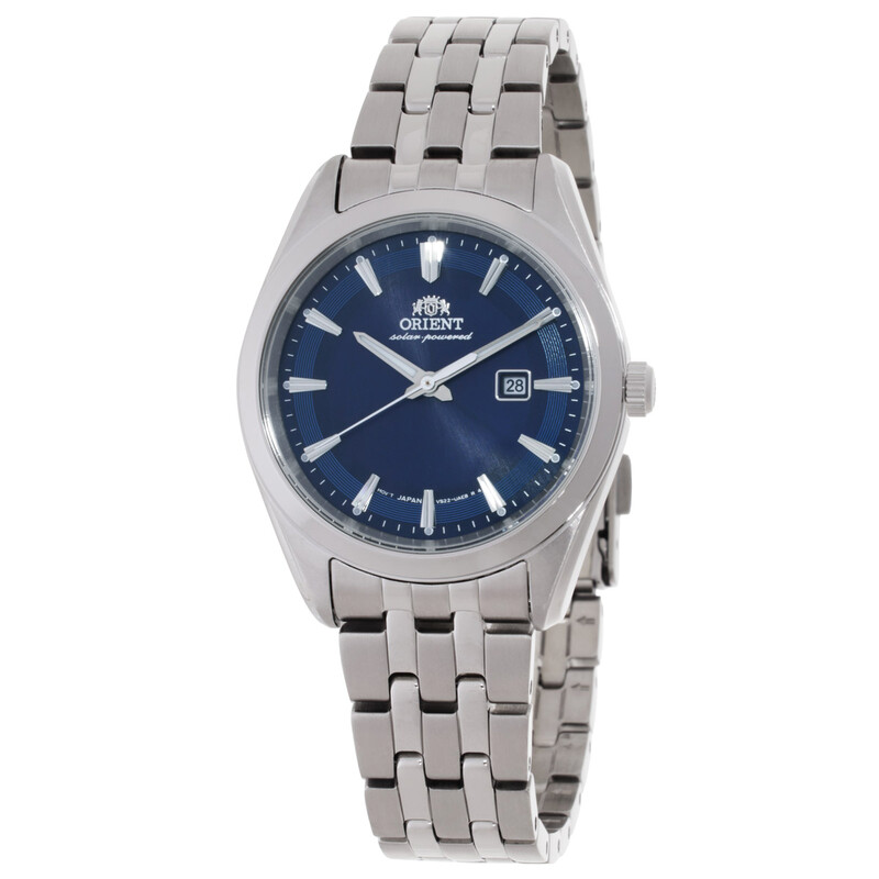 Orient Classic Stretto Date Solar Blue Dial Ladies Watch RA  display picture 2