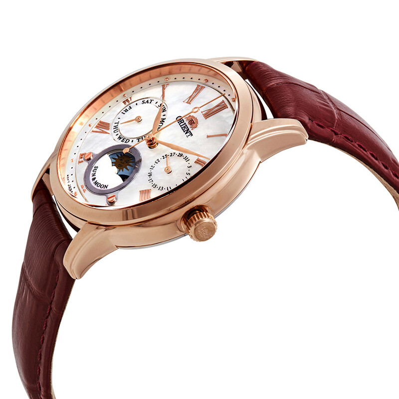 Orient Classic Sun and Moon Open Heart Ladies Watch RA-KA0001A10B