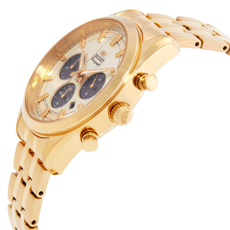 Orient Contemporary Chronograph Champagne Dial Men display picture 2