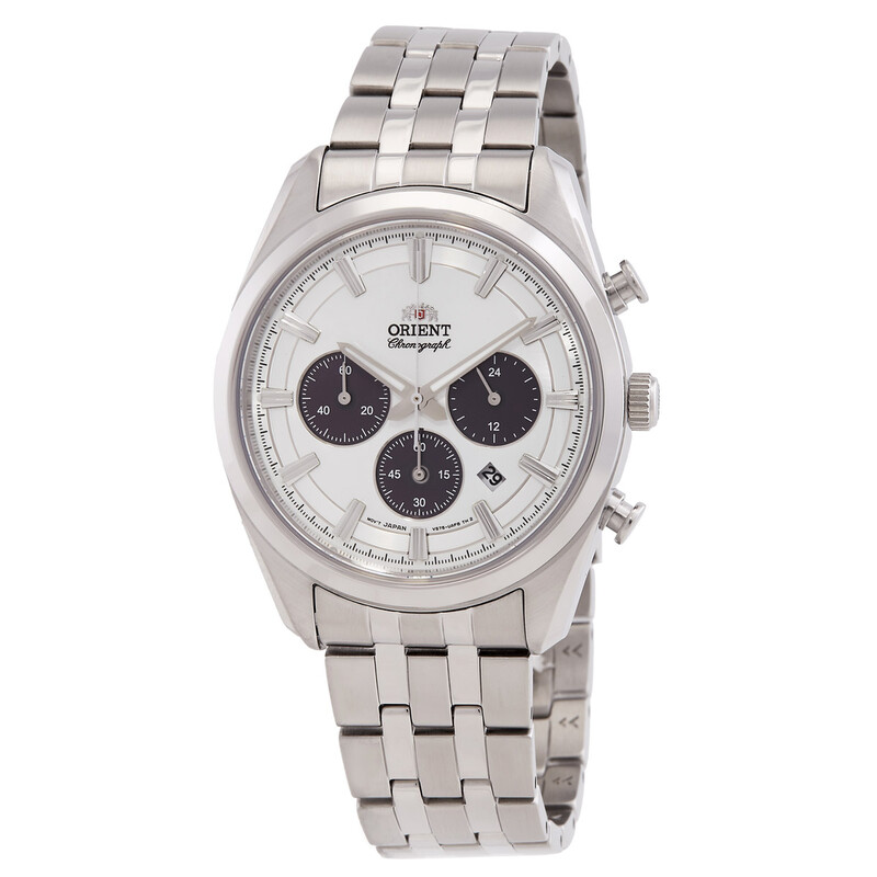 Orient Contemporary Chronograph White Dial Men's Watch RA-TX0305S