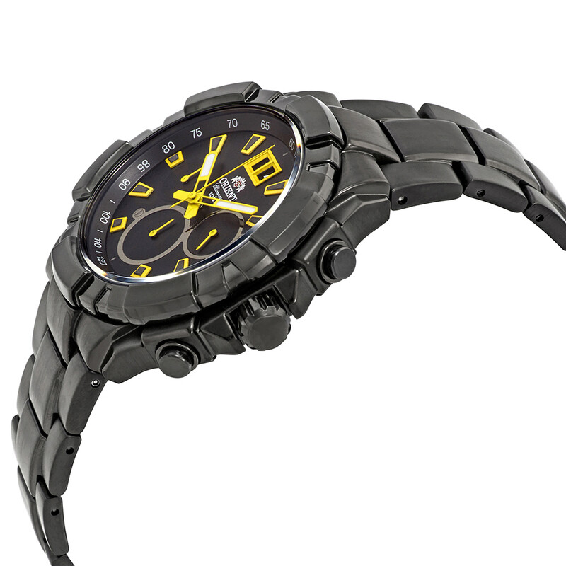 Orient Enterprise Chronograph Black Dial Men's Watch FTV00007B