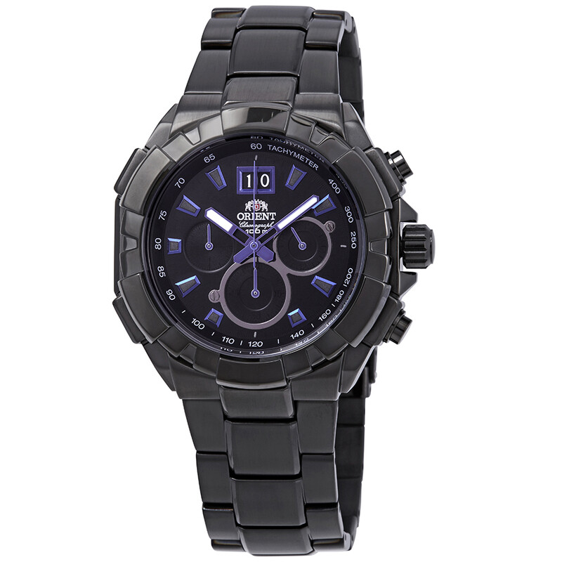 Orient Enterprise Chronograph Black Dial Men's Watch FTV00001B