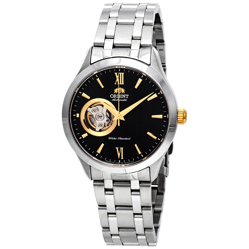 Orient Open Heart Automatic Black Dial Men's Watch FAG03002B0