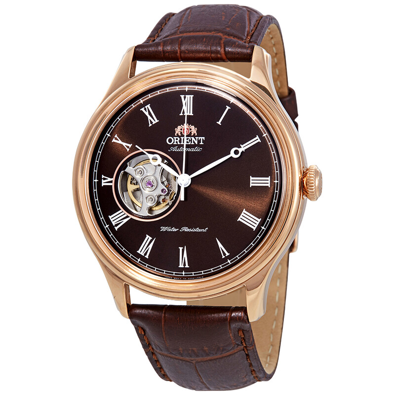 Orient Open Heart Automatic Brown Dial Men's Watch TAG00001T