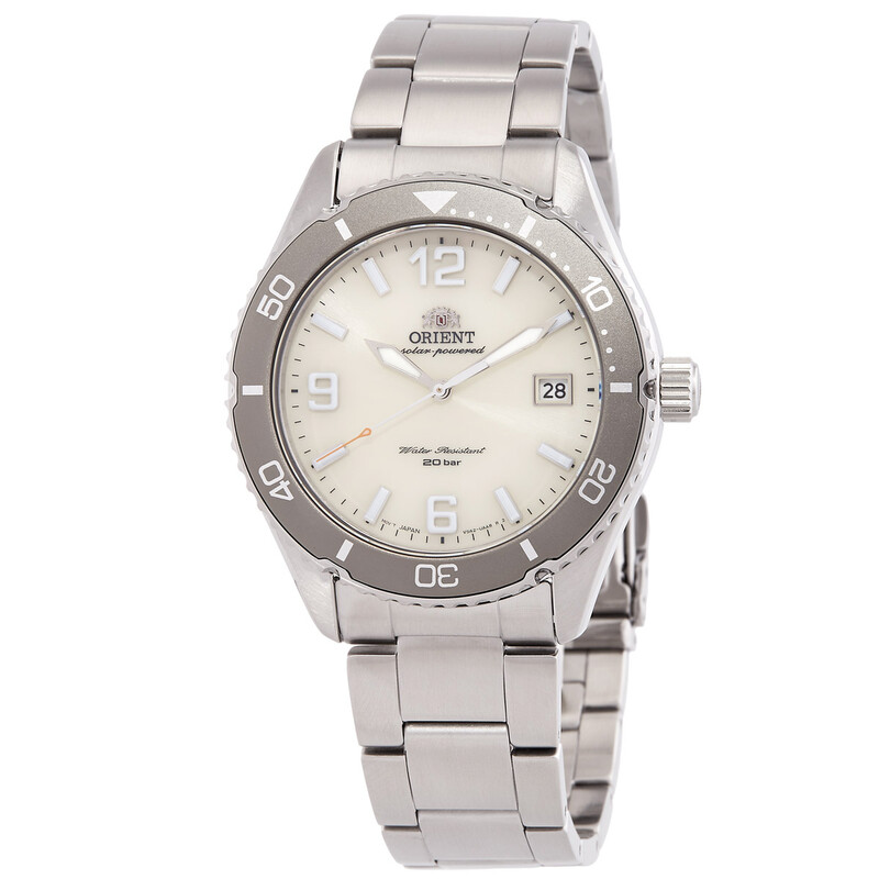 Orient Sport Solar Ivory Dial Men's Watch RA-WJ0003S10B