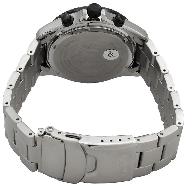 Orient Sports Solar Powered Chronograph Blue Dial Batman Bezel