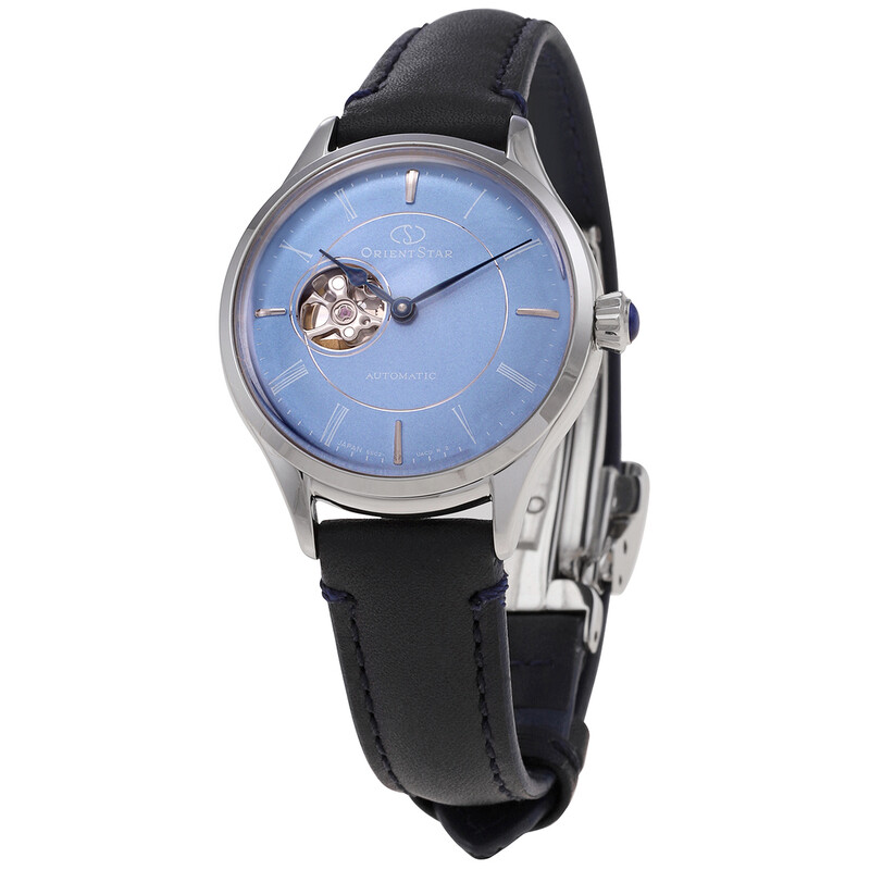 Orient Star Automatic Blue Skeleton Dial Ladies Watch RE