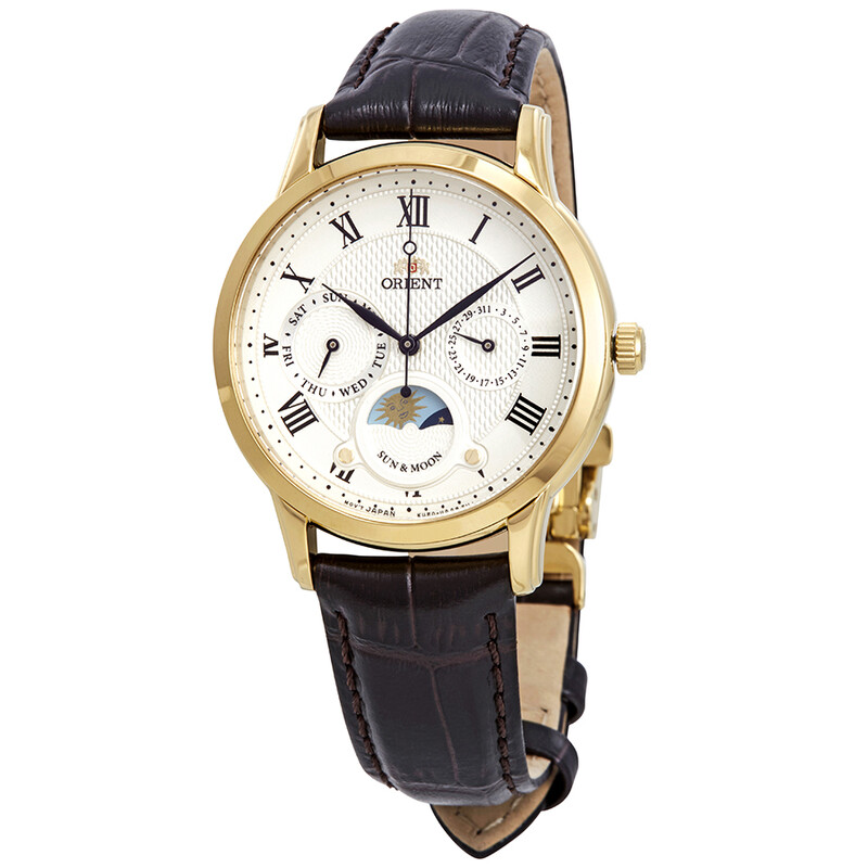 Orient Sun and Moon White Dial Ladies Watch