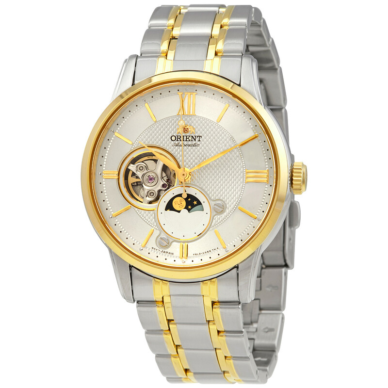 Orient Sun & Moon Automatic Silver Dial Men display picture 2
