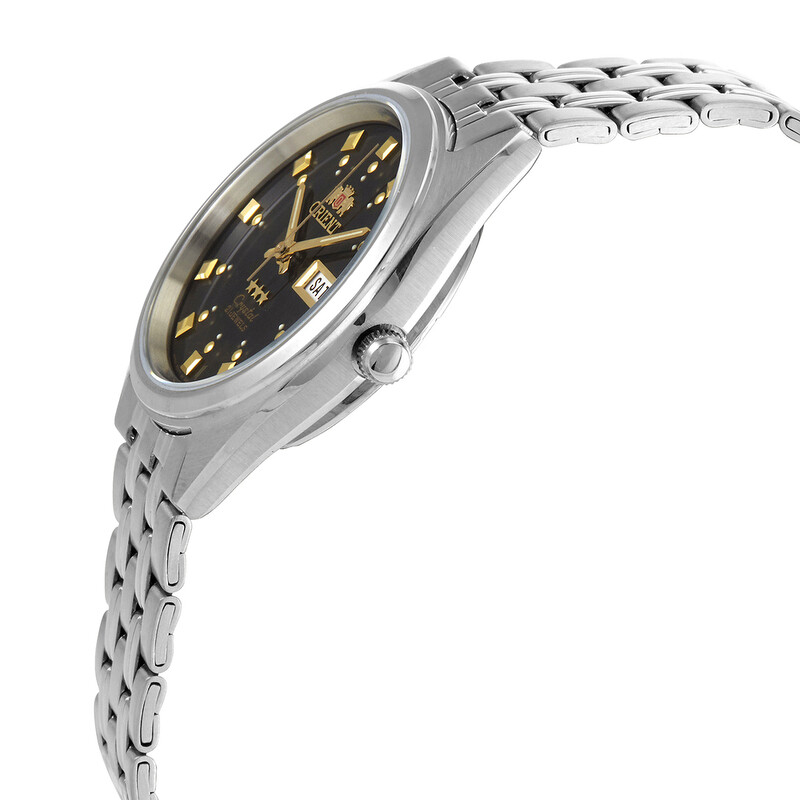 Orient Tri Star Automatic Black Dial Unisex Watch FAB00009B9