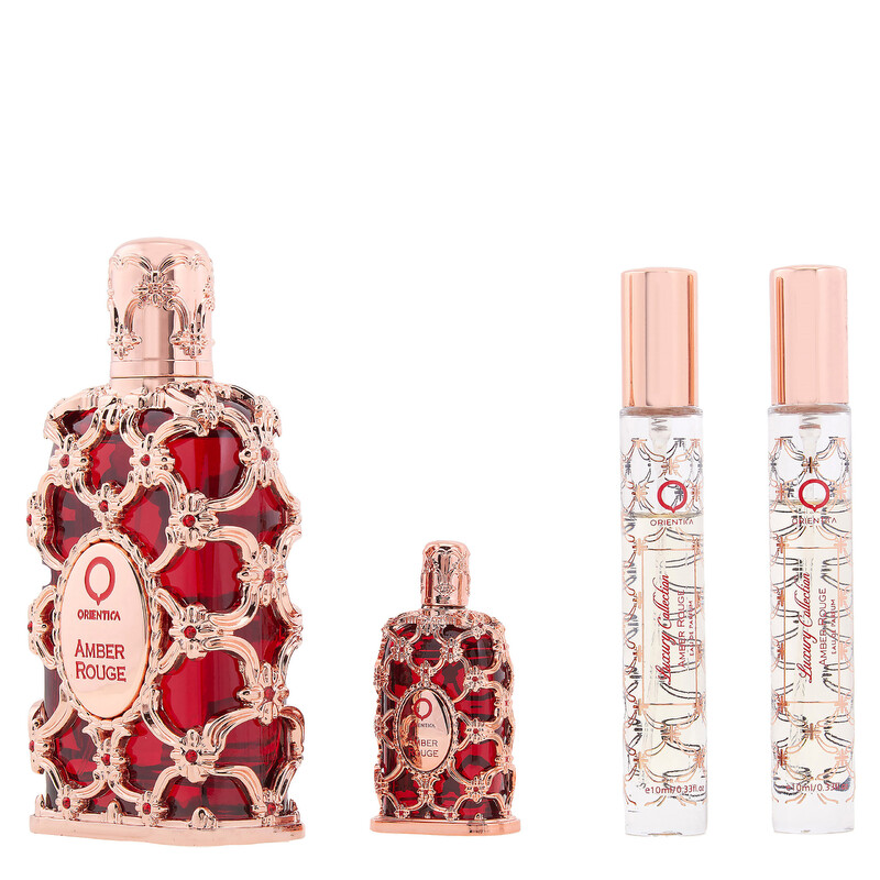 Orientica Ladies Amber Rouge 4pcs EDP Gift Set Fragrances