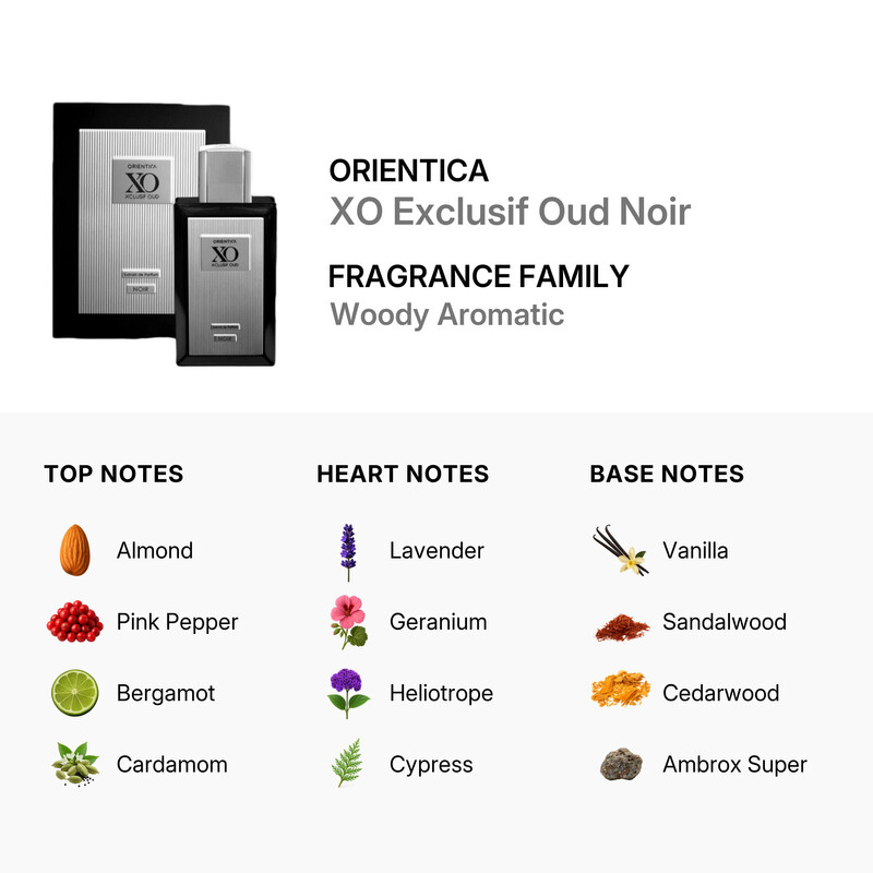 Orientica Men's Xo Xclusif Oud Noir EDP Spray 4 oz Fragrances