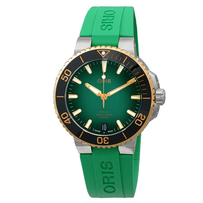 Oris Aquis Automatic Green Dial Men's Watch 01 400 7769 6357-07 4