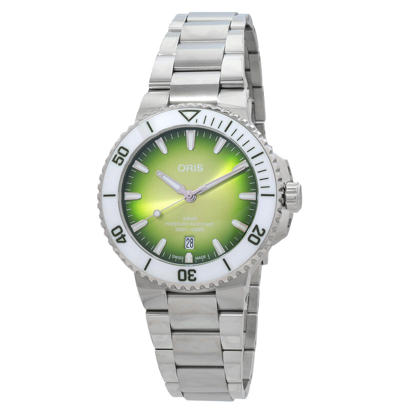 Oris Aquis Date Automatic Green Dial Men's Watch 01 733 7787 4137
