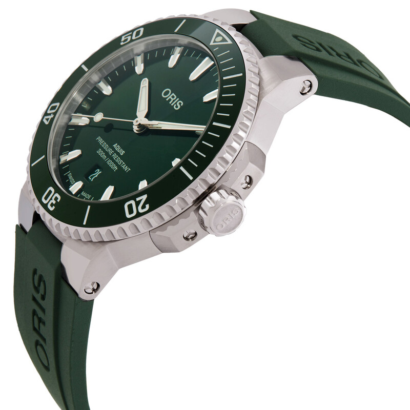 Oris Aquis Date Automatic Green Dial Men's Watch 01 733 7787 4157