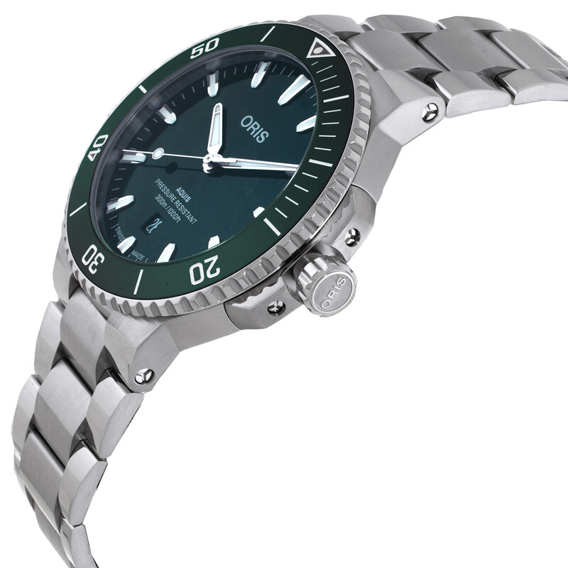 Oris Aquis Date Automatic Green Dial Men's Watch 01 733 7789 4157