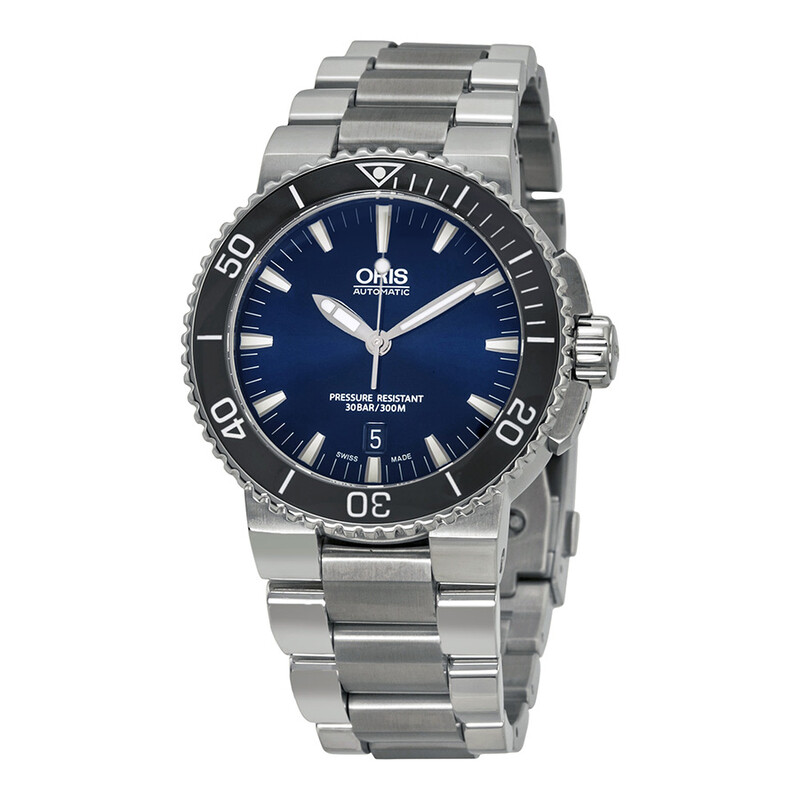 Oris Aquis Date Blue Dial Stainless Steel Men's Watch 733-7653