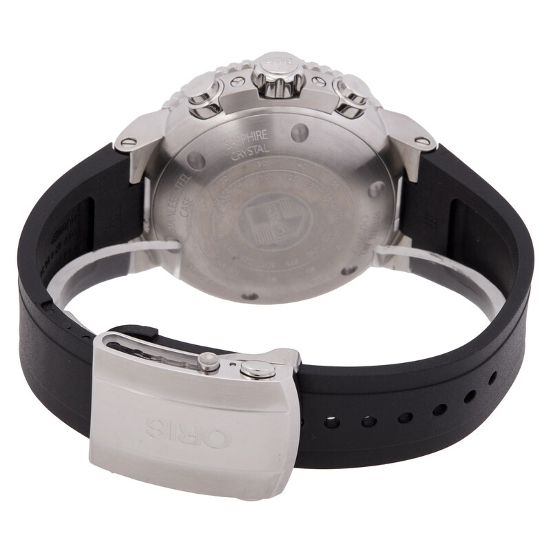 Oris Aquis Depth Gauge Chronograph Automatic Black Dial Men's