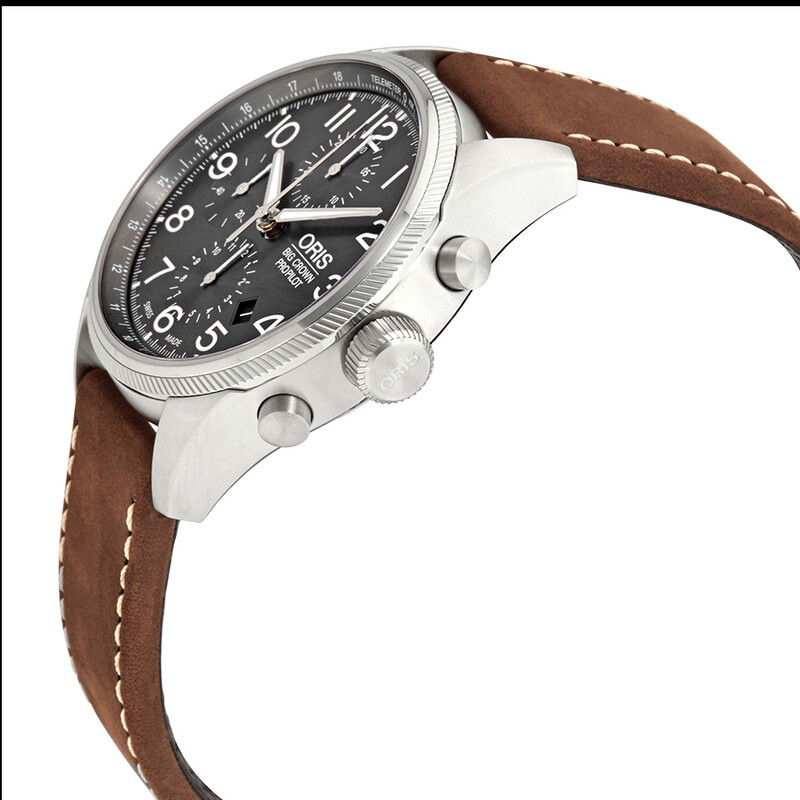 Oris Big Crown Propilot Chronograph Automatic Grey Dial Men's
