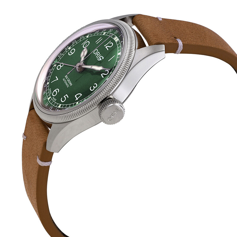 ⭐︎大蒜⭐︎ Oris Big Crown X Cervo Volante Automatic Green Dial Men's Watch 01
