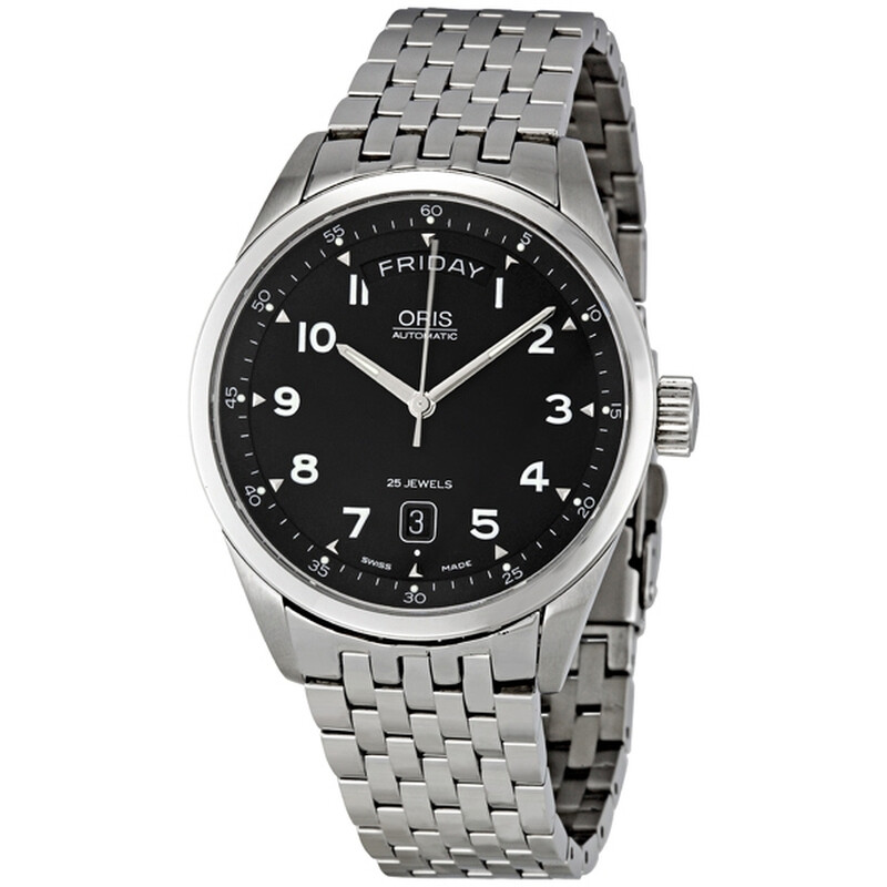 Oris Classic XXL Automatic Black Dial Stainless Steel Men's Watch