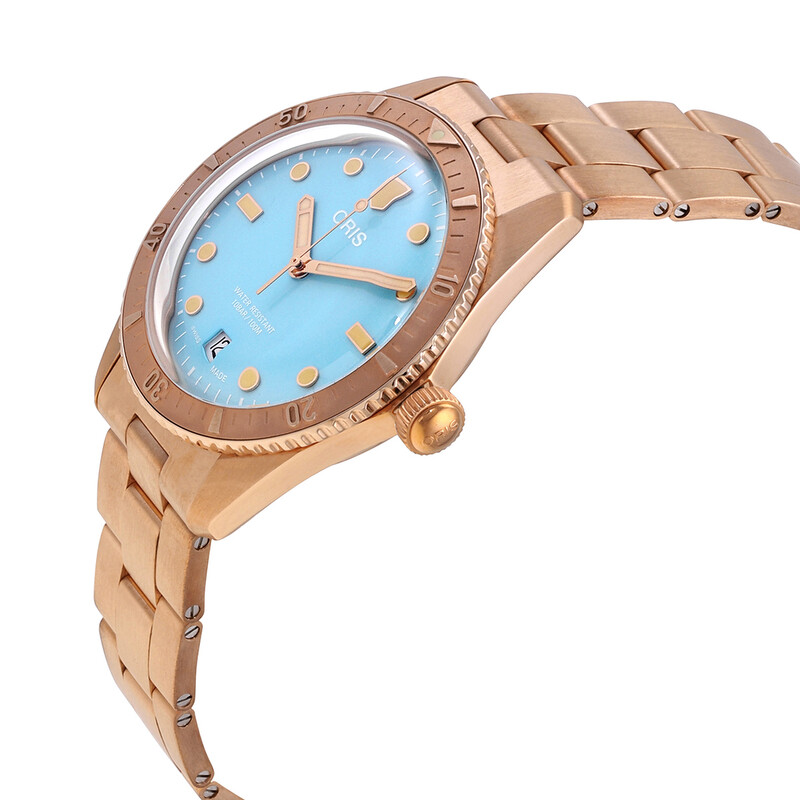 Oris Divers Sixty-Five Bronze Automatic Blue Dial Unisex Watch 01