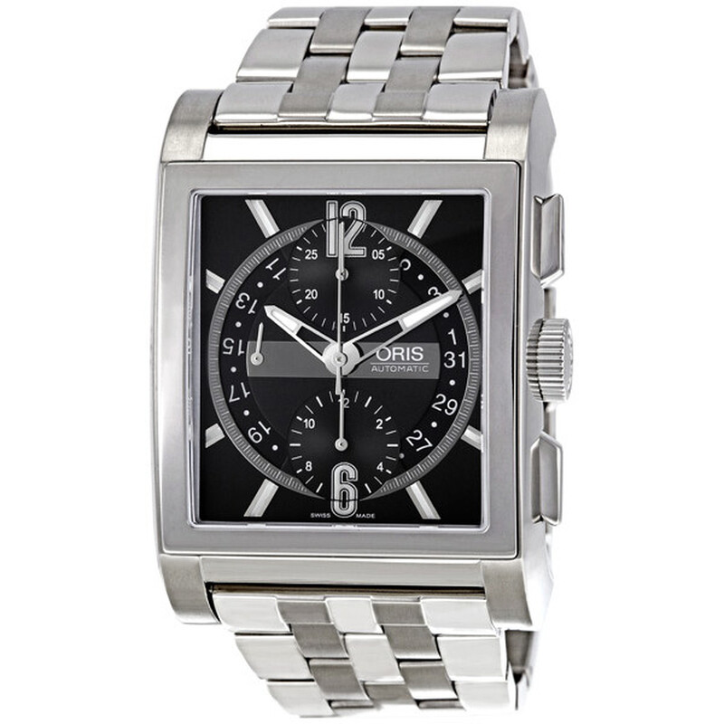 Oris Men's Rectangular Titanium Chronograph Automatic Watch 674