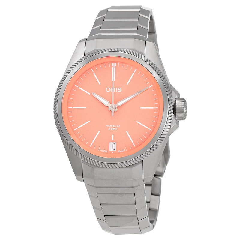 Oris ProPilot X Automatic Orange Dial Unisex Watch 01 400 7778