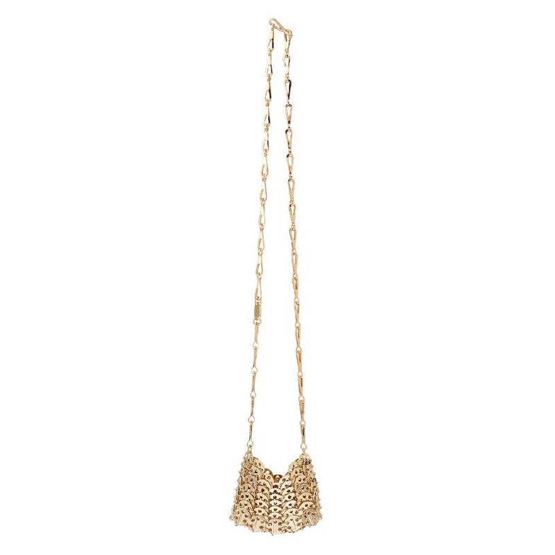 Paco Rabanne 1969 Micro Crossbody Bag 23PSS0336MET403-LIGHT GOLD