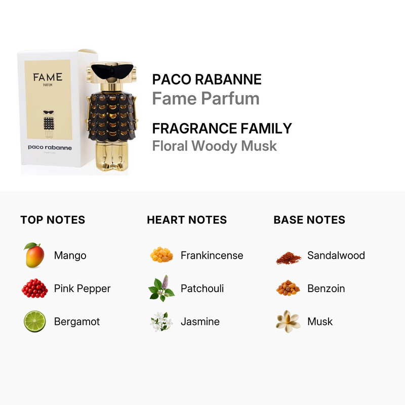 Paco Rabanne Ladies Fame Parfum Parfum Spray 1.7 oz Fragrances