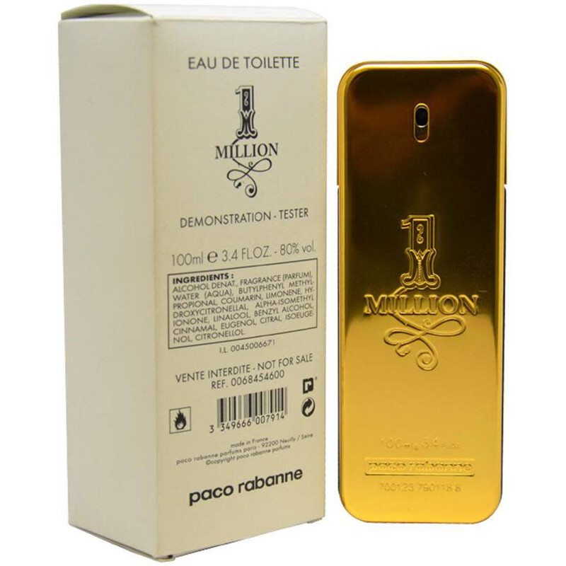 Paco Rabanne Men's 1 Million EDT 3.4 oz (Tester) Fragrances