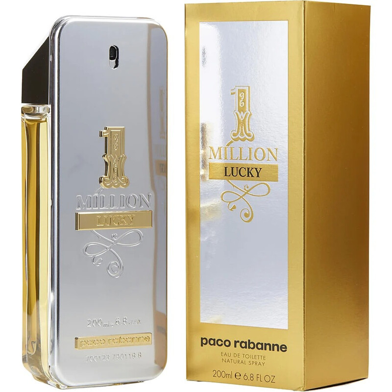 Paco Rabanne Men's 1 Million Lucky EDT Spray 6.8 oz Fragrances 3349668566211