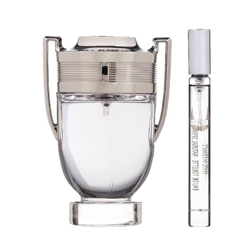 Paco Rabanne Men's Invictus 2pcs EDT Gift Set Fragrances 3349668597062