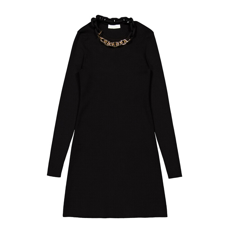 Paco Rabanne Short Knitted Long-Sleeve Dress Paco Rabanne Short Knitted Long-Sleeve Dress