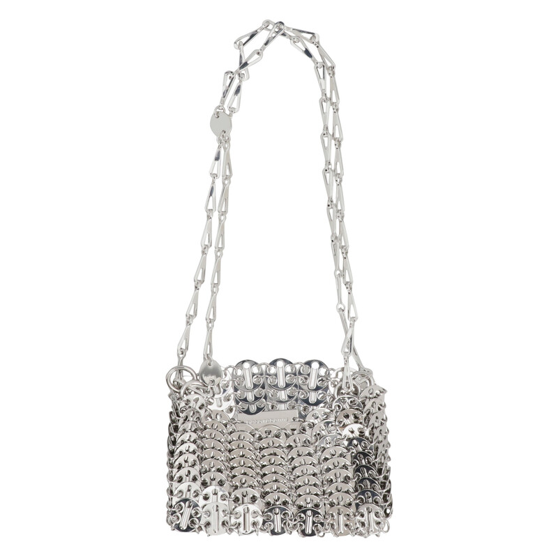Paco Rabanne Silver Iconic 1969 Nano Bag 20PSS0127MET001 P040 ...